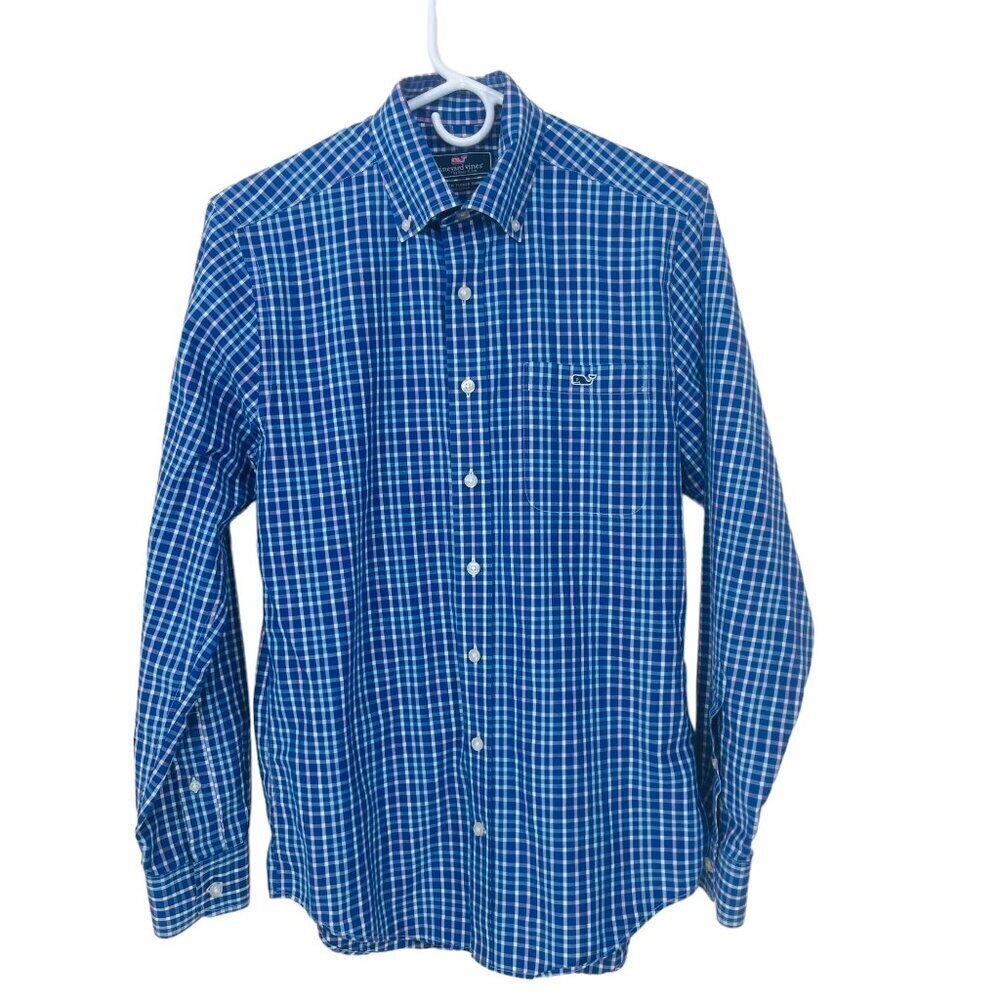 Vineyard Vines Men's Size S Classic Fit Tucker Shirt Cotton Button Down Blue